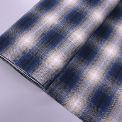Brushed Cotton Check - Blue and Black - Miss Mackay