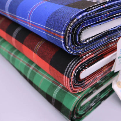 Brushed Cotton Check - Black and Red - Miss Gaunt