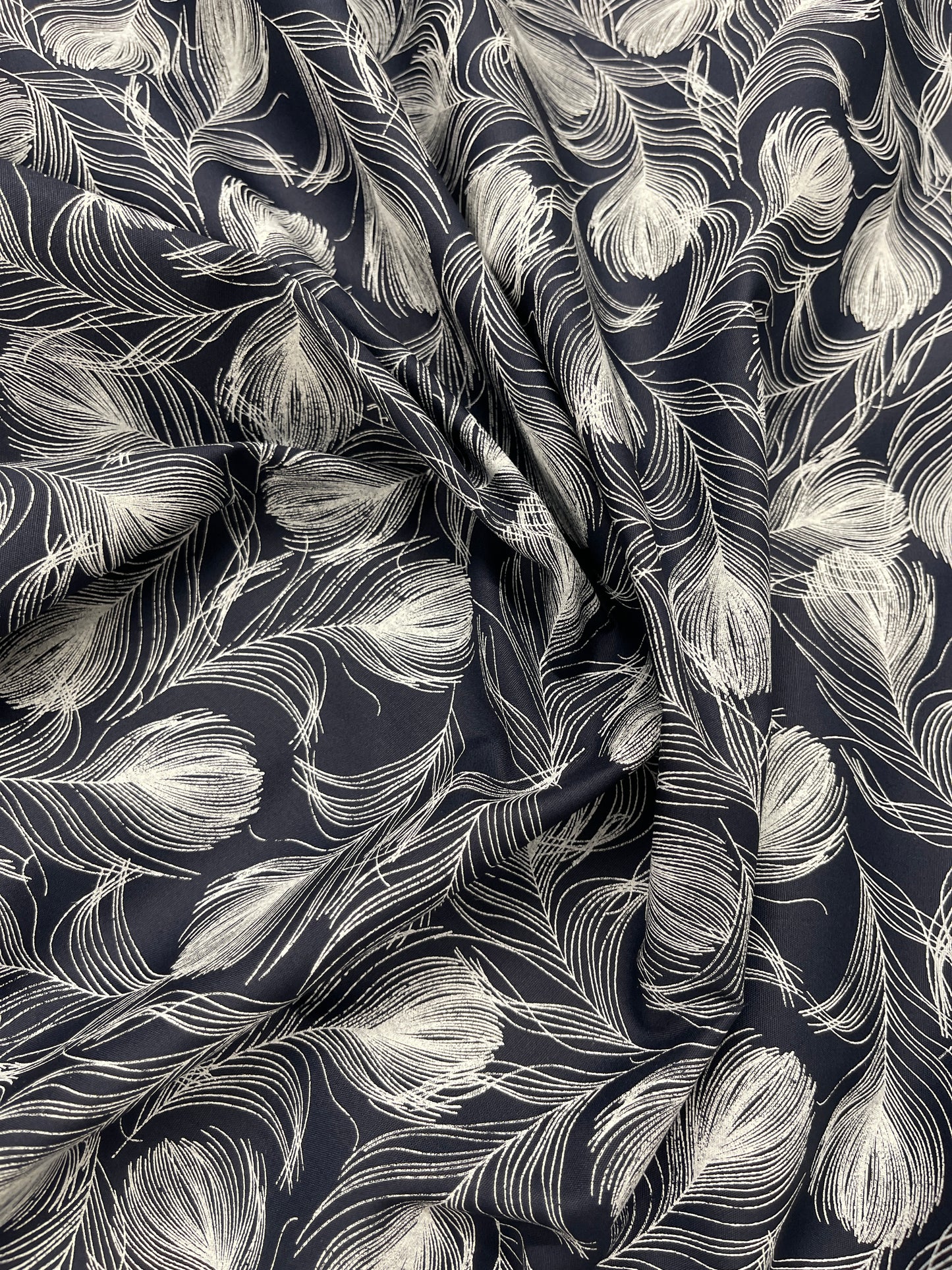 Floral Cotton Poplin - Layla - Navy