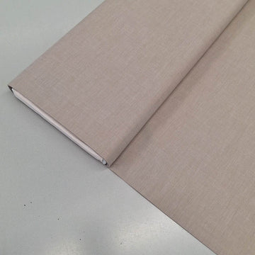 100% Cotton Chambray Fabric - Plain Taupe or Beige