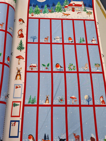 Christmas Advent Calendar Panel - Season Greetings