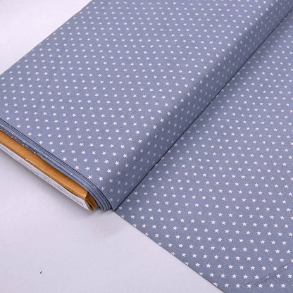 100% Cotton Grey Cotton Fabric - Star Print