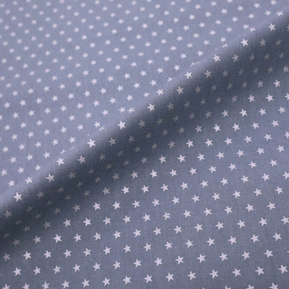 100% Cotton Grey Cotton Fabric - Star Print