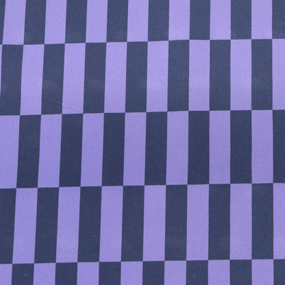 100% Cotton Cotton Canvas Geometric Fabric - Dark Blue and Lavender Purple