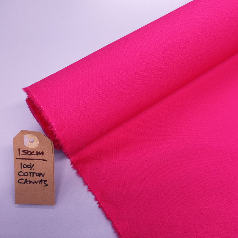 100% Cotton Pink Cotton Canvas Fabric