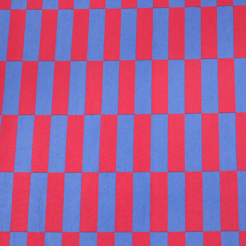 Cotton Canvas - Pink and Blue - Hoxton