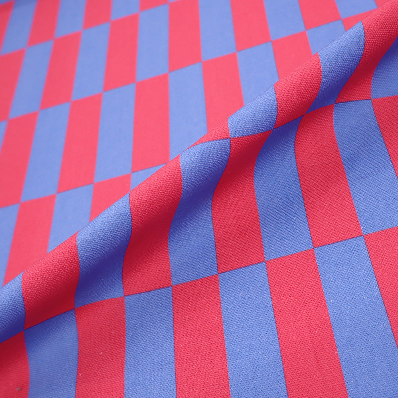 Cotton Canvas - Pink and Blue - Hoxton