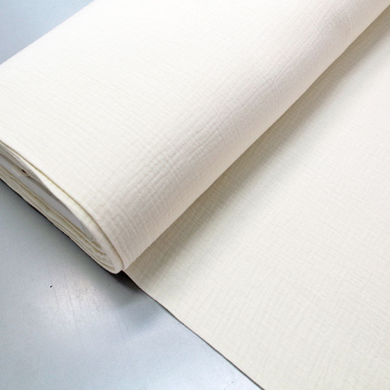 Cream Cotton Double Gauze Fabric