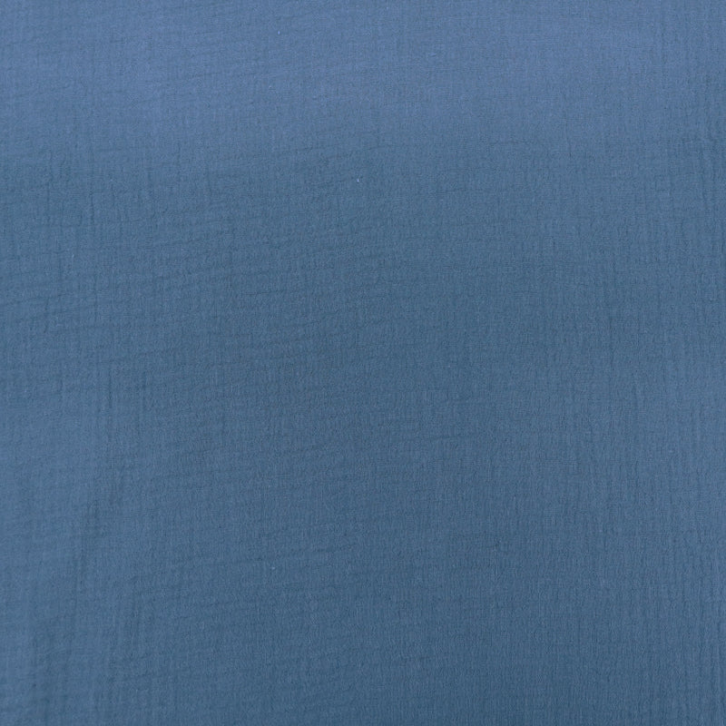 Cotton Double Gauze  - Dusky Blue