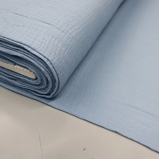 Powder Blue 100% Cotton Double Gauze Fabric