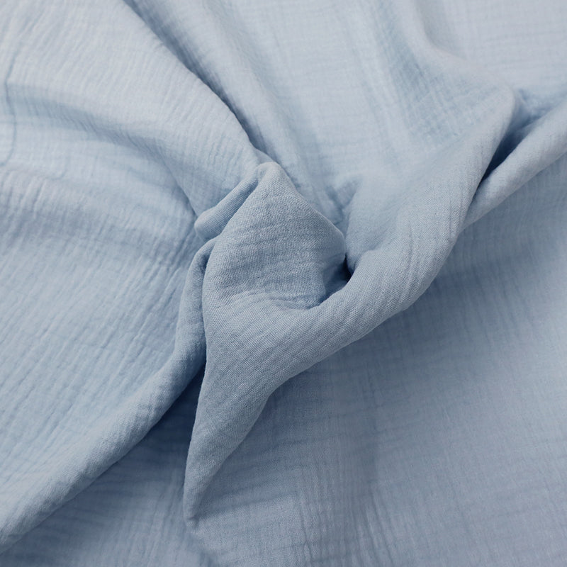 Powder Blue 100% Cotton Double Gauze Fabric