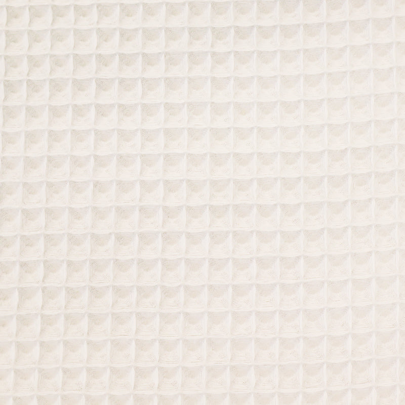 Cotton Double Gauze - Waffle Texture - Bright White