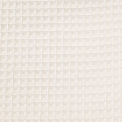 Cotton Double Gauze - Waffle Texture - Bright White