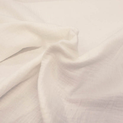 Cotton Double Gauze  - Natural White