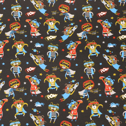Cotton Elastane Jersey - Black - POW!