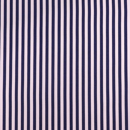 100% Cotton Striped Gabardine Fabric - Navy and Cream from Japanese designer Sevenberry.