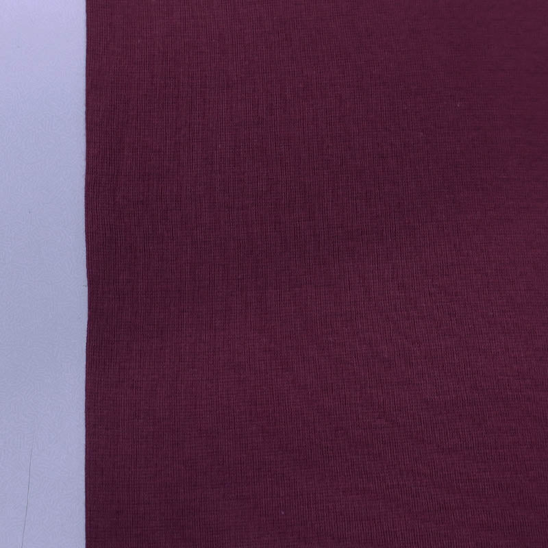 95% Cotton 5% Elastane Burgundy Red Tubular Ribbing Fabric