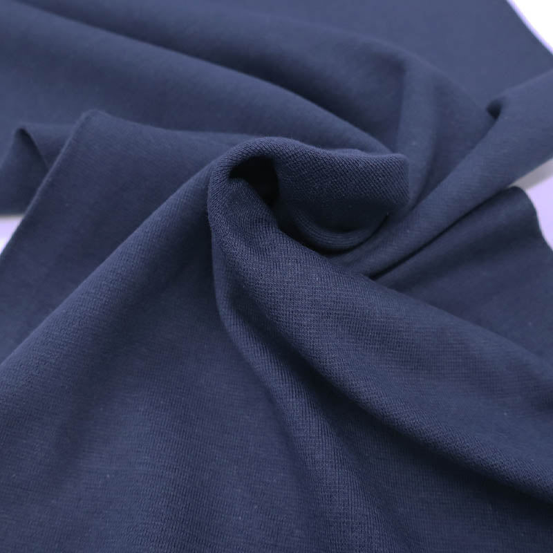 5% Cotton 5% Elastane Dark Blue Tubular Ribbing Fabric