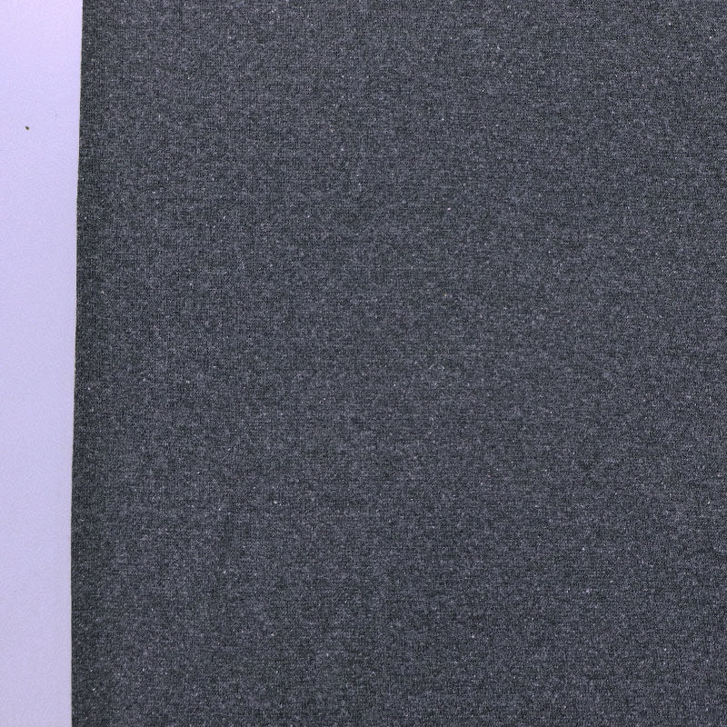 65% Cotton 30% Polyester 5% Elastane Dark Grey Ribbing Fabric