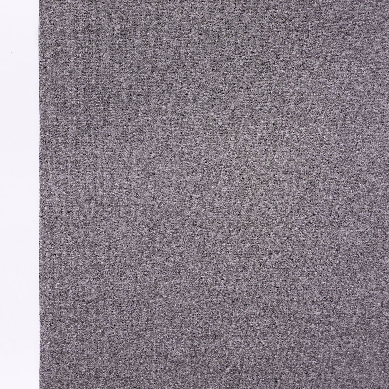 65% Cotton 30% Polyester 5% Elastane Mid Marl Grey Ribbing Fabric