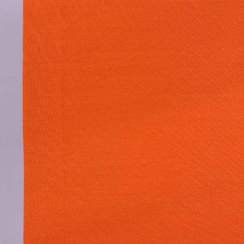 95% Cotton 5% Elastane Orange Tubular Ribbing Fabric