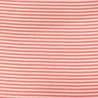 Cotton Rich Ribbing - Stripe - Pale Pink