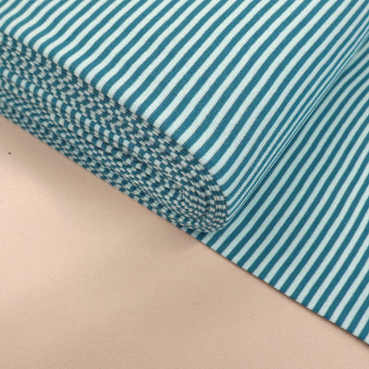 Cotton Rich Ribbing - Stripe - Spearmint