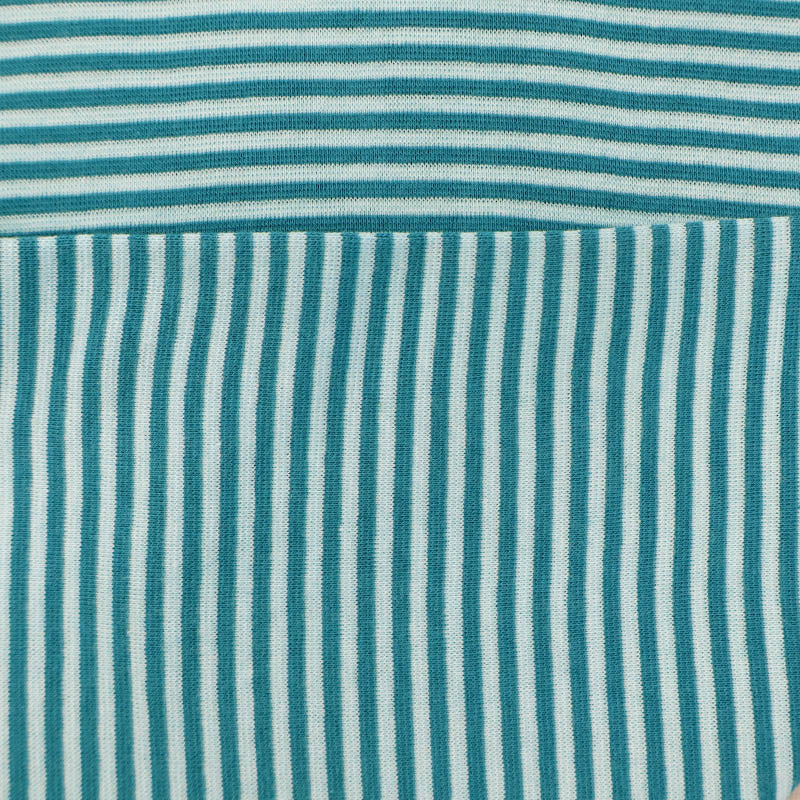 Cotton Rich Ribbing - Stripe - Spearmint
