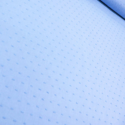 100% Cotton Pale Blue Swiss Dot Fabric