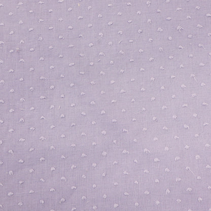 100% cotton Lilac Swiss Dot Dressmaking Fabric