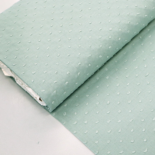 100% cotton Mint Green Swiss Dot Fabric