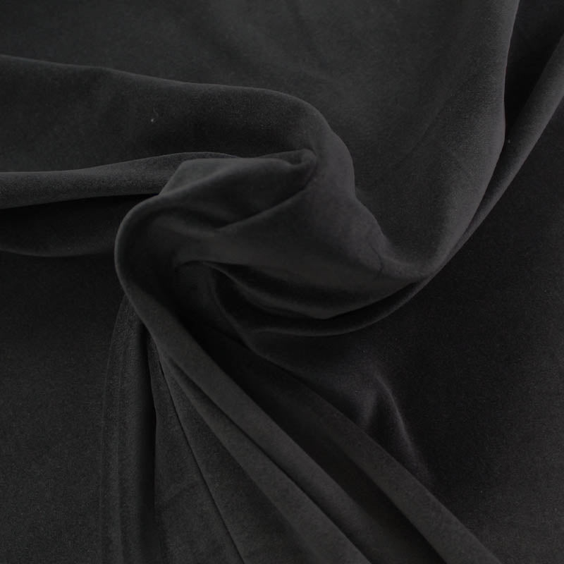  Black 100%  Cotton Velveteen Fabric