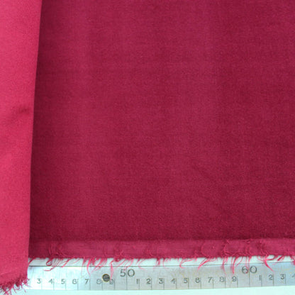 100% Cotton  Burgundy Red Velveteen Fabric