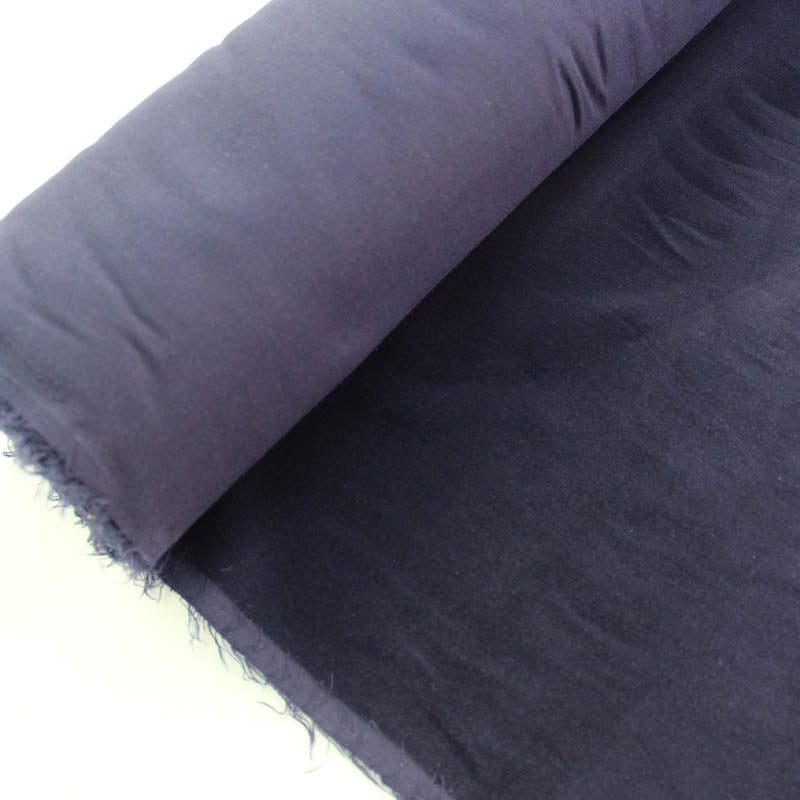 100% Cotton Navy Blue Velveteen Fabric