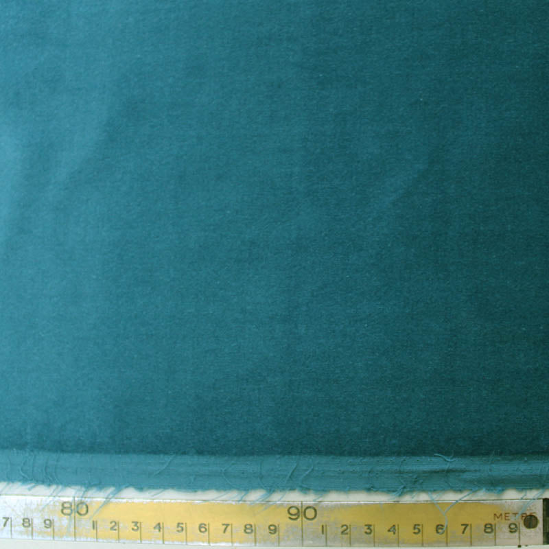 Peacock Blue 100% cotton Velveteen Fabric