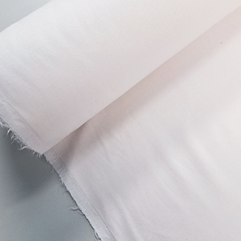 100% Cotton  Natural White Cotton Velveteen Fabric
