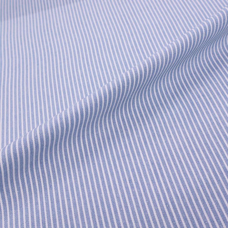 100% Cotton Yarn Dyed Cotton Fabric - Blue Stripe