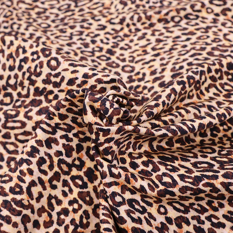 Cotton Elastane Jersey - Leopard