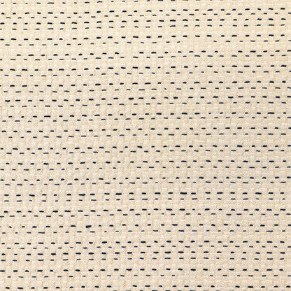 Cotton and Polyester Mix Jacquard - Kantha  Stitch - Putty