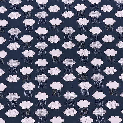 55% Linen 45% Cotton Indigo Blue Linen and Cotton Blend Fabric