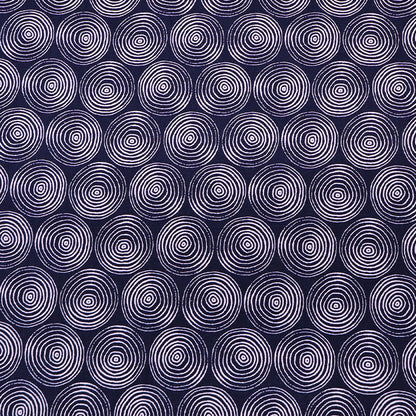 55% Linen 45% Cotton  Dark Blue Linen and Cotton Blend Fabric