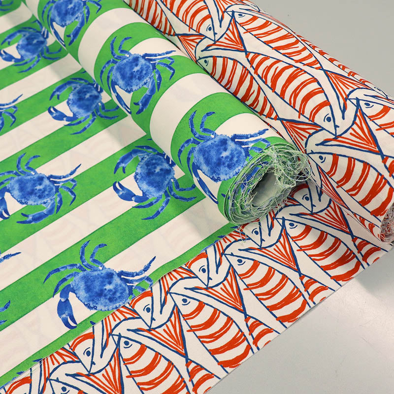 Fabrics with Crab print and lobster print