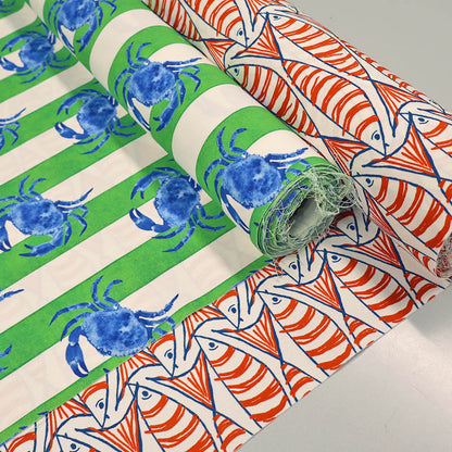 Fabrics with Crab print and lobster print