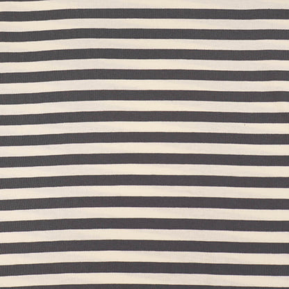 Deadstock Cotton Elastane Jersey - Stripe - Grey