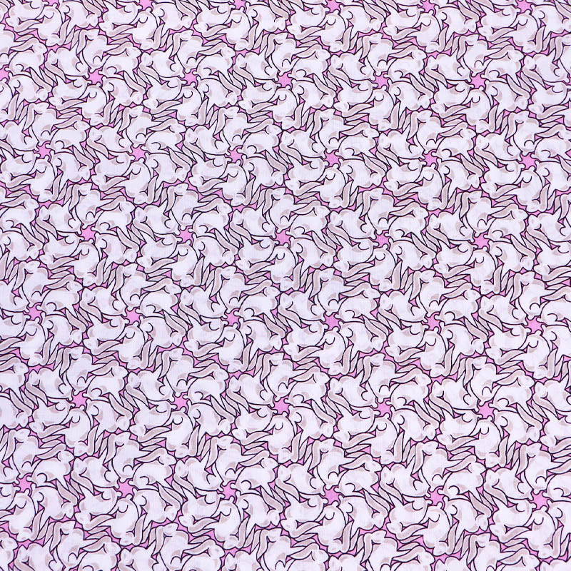 Deadstock Liberty Fabrics Tana Lawn™ - Tumbling Tails - Pink