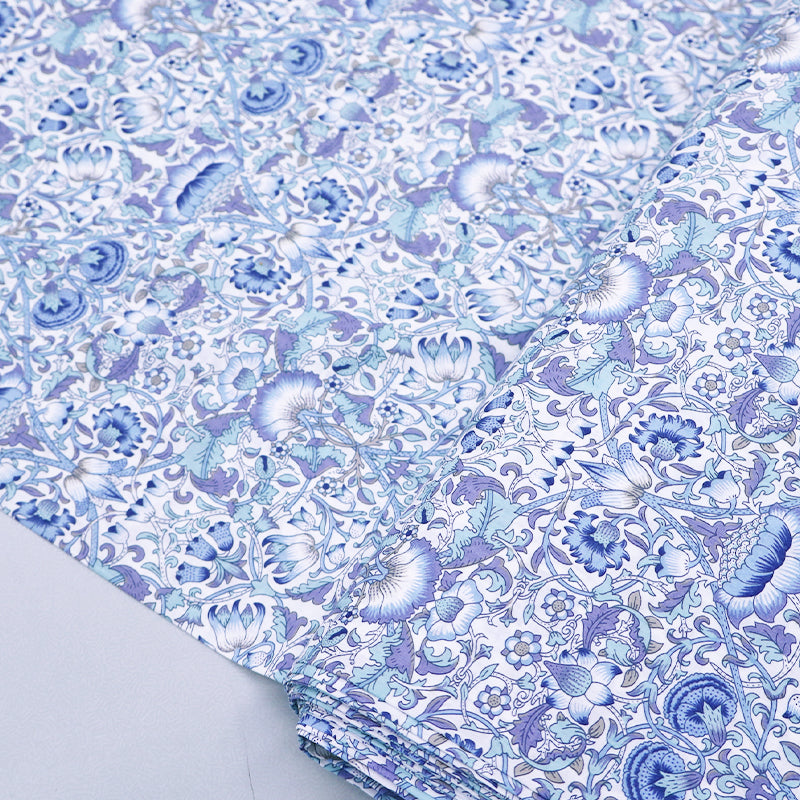 100% Cotton Liberty Fabrics Tana Lawn™ Cotton - Lodden Blues