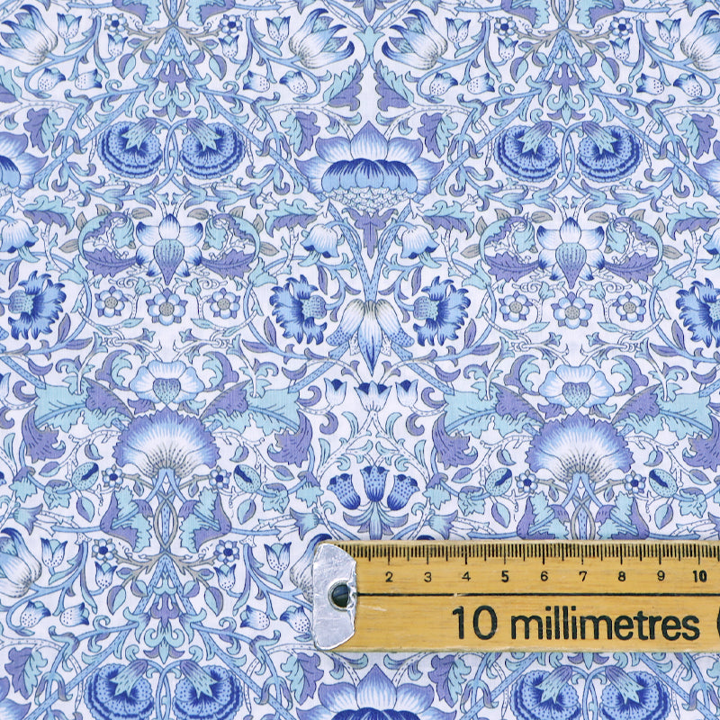 100% Cotton Liberty Fabrics Tana Lawn™ Cotton - Lodden Blues
