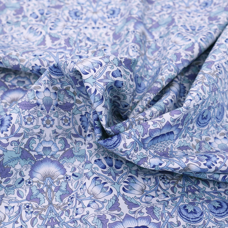 100% Cotton Liberty Fabrics Tana Lawn™ Cotton - Lodden Blues