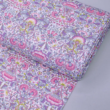 100% Cotton Deadstock Liberty Fabrics Tana Lawn™ Cotton - Lodden Purples