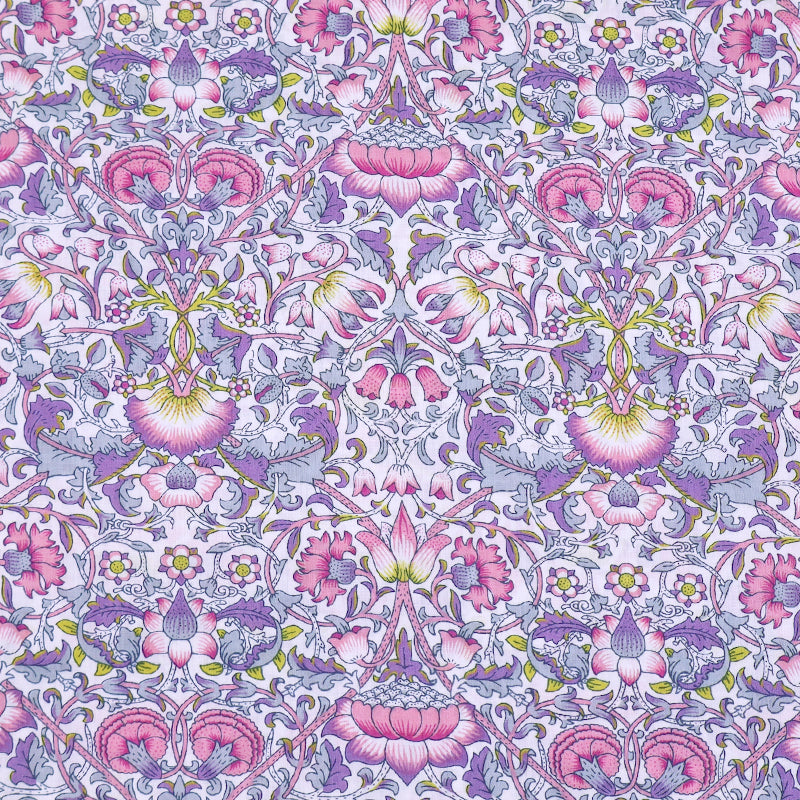 100% Cotton Deadstock Liberty Fabrics Tana Lawn™ Cotton - Lodden Purples
